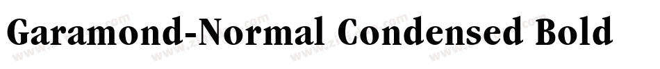 Garamond-Normal Condensed Bold字体转换